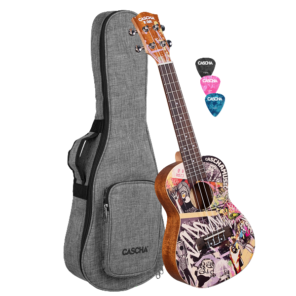 Cascha HH2604 Art Series Urban Concert Ukulele