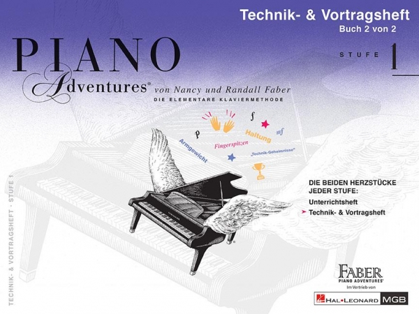 Piano Adventures: Technik-und Vortragsheft Stufe 1