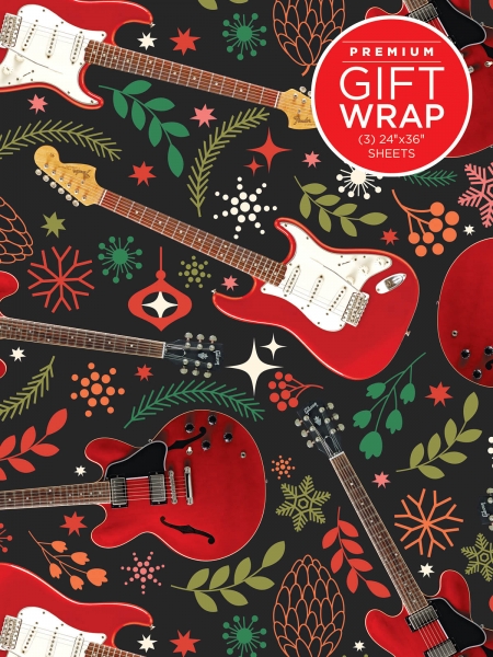 Acces Red Guitars Gift Wrap