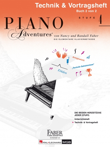 Piano Adventures: Technik-und Vortragsheft Stufe 4