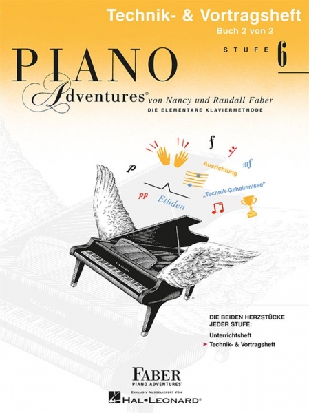 Piano Adventures: Technik-und Vortragsheft Stufe 6