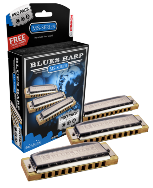 Hohner Blues Harp MS Pro 3er Pack