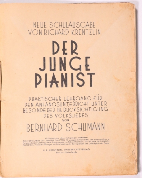 Der junge Pianist Richard Krentzlin