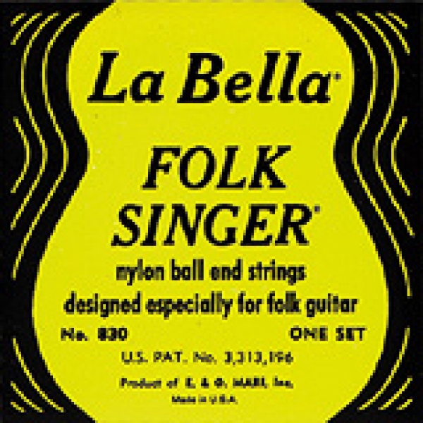 LA BELLA 830 Folk Singer black