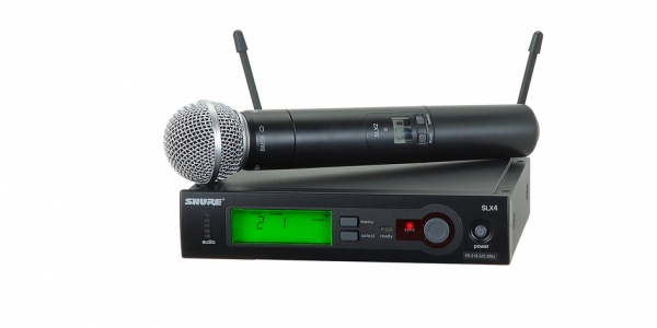 Sende-Handmikrofonanlage Shure SM58 SLX 823-832MHz