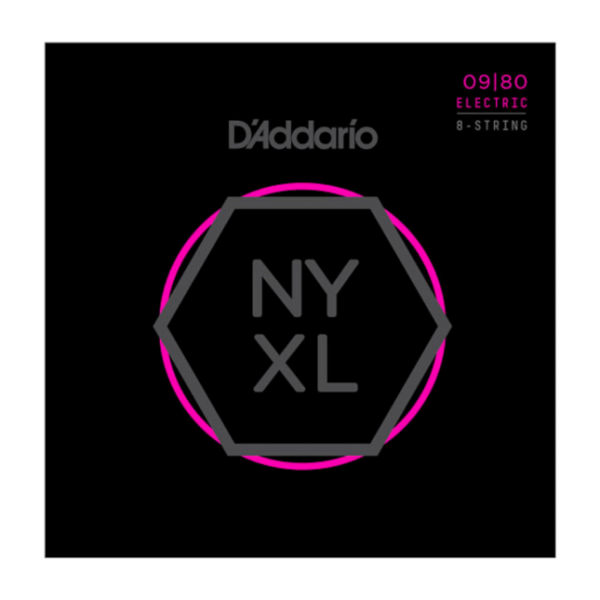 D'addario NYXL0980 8-String Super Light