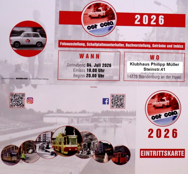 OstCola Eintrittskarte 2026