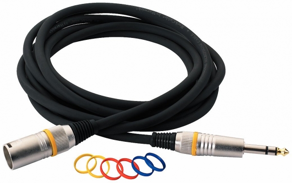 RockCable Microphone Cable - XLR (male) / TRS (6,3 mm/ 1/4'')