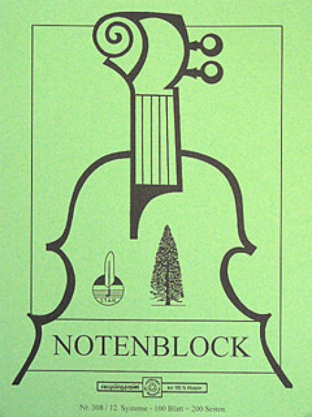 Notenschreibpapier DIN A4 hoch STAR308