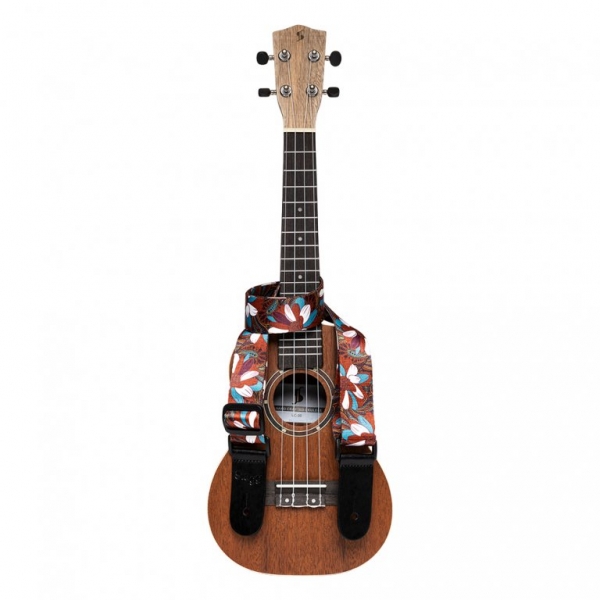 Preview: Stagg STE UKEFLOW BRW Ukulelengurt