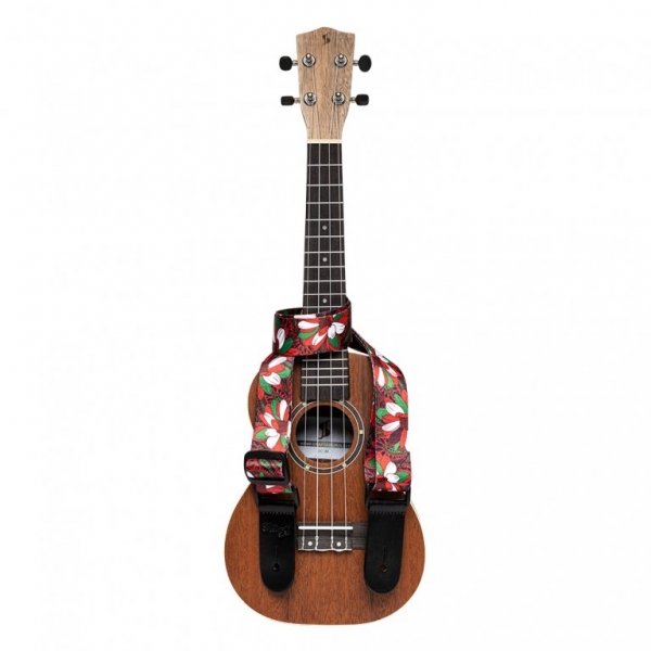 Preview: Stagg STE UKEFLOW RED Ukulelengurt