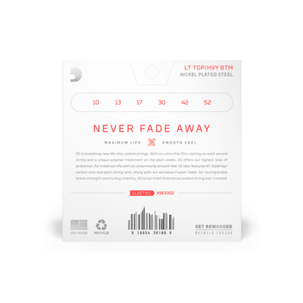 Preview: D'addario XSE1052 XS Nickel Coated 10-46 Light Top/ Hvy Btm