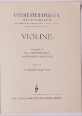Orchesterstudien, Violine Heft 12 Richard Wagner