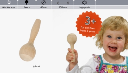 Rohema 61683 Junior Maracas Hoch