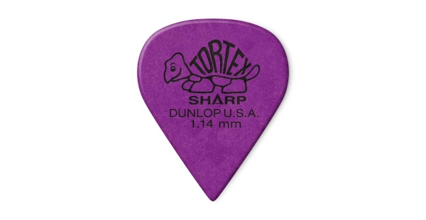 DUNLOP 4121 TORTEX Sharp Pick purple, 1.14 mm