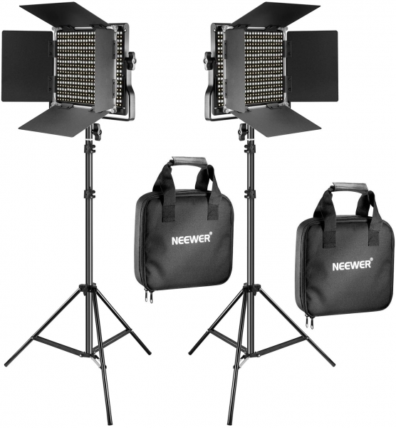 Videolicht Neewer NL660 LED Paar inkl. Stative + Bags